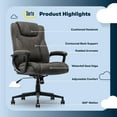 thumbnail image 3 of Serta Comfort Eco Office Ergonomic Computer Chair Lumber Support Brown, 3 of 4