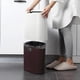 thumbnail image 1 of Cubo de basura de plástico delgado blanco, cubo de reciclaje, basurero delgado, basurero de plástico estrecho para dormitorio, baño, oficina, lavandería, cocina, baño, inodoro, desmontable, 1 of 6