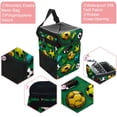 thumbnail image 2 of Football Foldable Car Trash Can with Lid, Leak-Proof Mini Trash Can, Car Trash Bin, Trash Can for Car with Hanging Storage Bag, 2 of 6