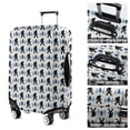 thumbnail image 5 of White Bigfoot and Pine Tree Pattern Luggage Cover Fashion Suitcase Cover Baggage Covers Fit 25-28 Inch Luggage (Go Travel), 5 of 5