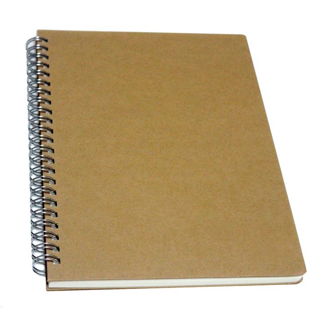 YUREE Cuaderno en espiral/Diario en espiral Cuaderno de tapa dura con rayas en espiral, 140 páginas (70 hojas) con rayas anchas A5 de 8,4" x 5,9"