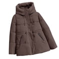 thumbnail image 4 of Winter Coats for Women Winter Coat Warm Thermal Insulated Hooded Jacket With Slim Fit Waist For Cold Weather Windproof Outdoor Activities Casual Fashion Winter Jackets for Women, 4 of 5