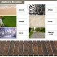 thumbnail image 3 of 2 PCS 8FT Wooden Garden Pathway with Non-Slip Surface, Roll Out Wooden Pathway Rustic Path Decorative Boardwalk (Brown), 3 of 8