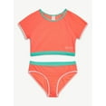 thumbnail image 4 of Justice Girls Short Sleeve Rashguard with Bikini Bottom Two-Piece, Sizes 5-18, 4 of 8
