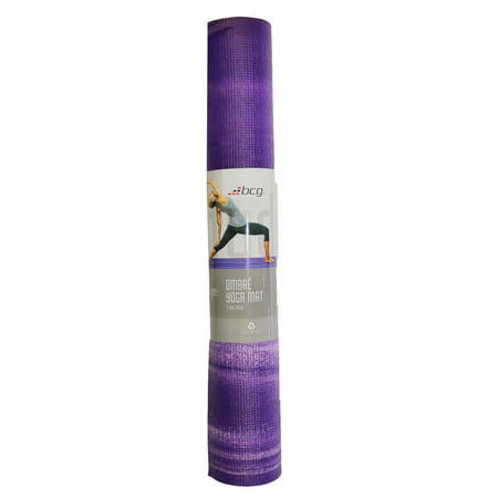 BCG Ombre Yoga Mat 4mm Purple/ Core Power Yoga/ Yoga for (The Best Yoga Mat For Beginners)