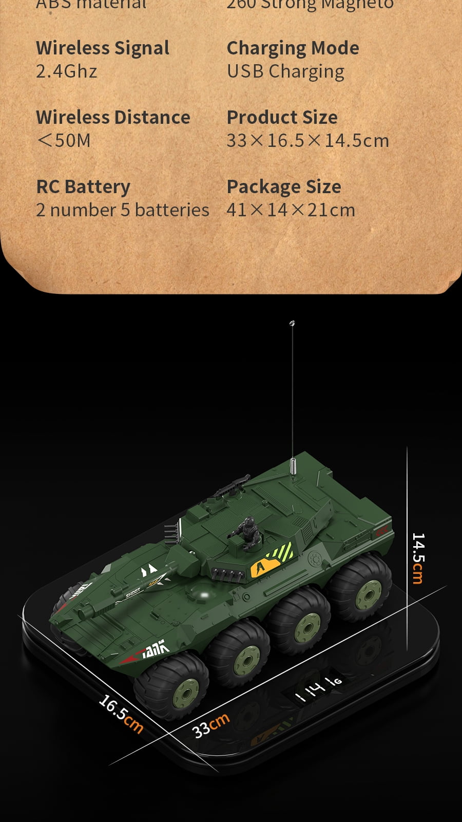 Remote Control Tank,High Speed,2.4Ghz, 4WD Offroad ,Toy for Adults and Kids