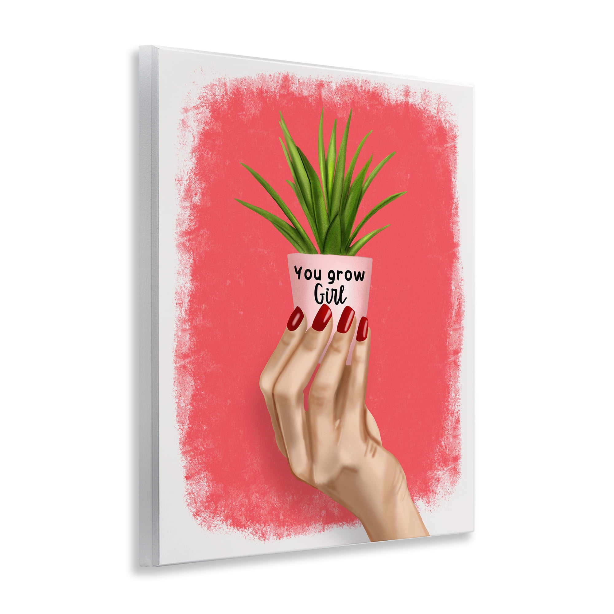 Stupell Industries You Go Girl Plant People Painting Unframed Art Print Wall Art, 11 x 14