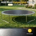 thumbnail image 5 of Mersco 14FT Kids Trampoline, ASTM Certified Heavy Duty Outdoor Trampoline with Safety Enclosure Net and Ladder for Backyard Family Fun, Pumpkin Trampoline SPACE, 5 of 9