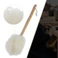 Pretty See Handheld Loofah Back Scrubber Long Handled Exfoliating