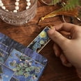 thumbnail image 3 of Exquisite Student Gift Hollow Literary Flower Painting Metal Reading Book Clip Flower Metal Bookmark Pagination Mark Tassel Pendant Bookmark STARRY NIGHT, 3 of 7
