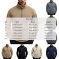 thumbnail image 3 of Frnrwgo Men's Half Zip Pullover Sweatshirt Heavyweight Regular Fit Dual Button Pockets Stand Collar Fall Winter Casual Top, 3 of 7