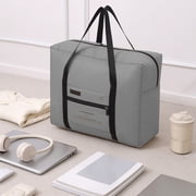 Foldable Travel Luggage Bag | Large Capacity Waterproof Nylon Tote | Lightweight Carry-On Airplane Duffel | Multiple Pockets for Organized Storage | 16.9x6.6x13.5in | 1 Pack