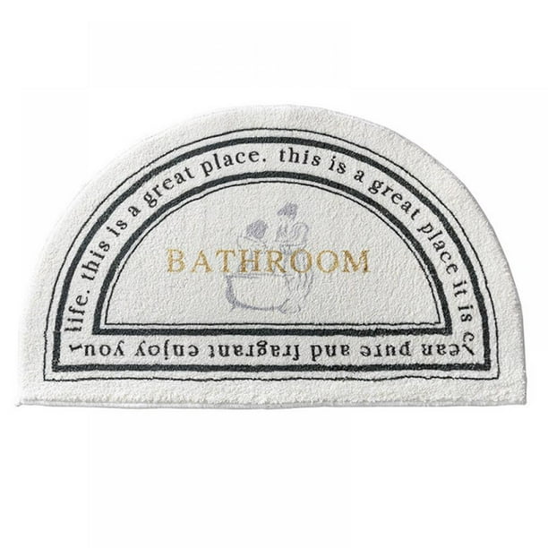 Half Circle Bath Mat
