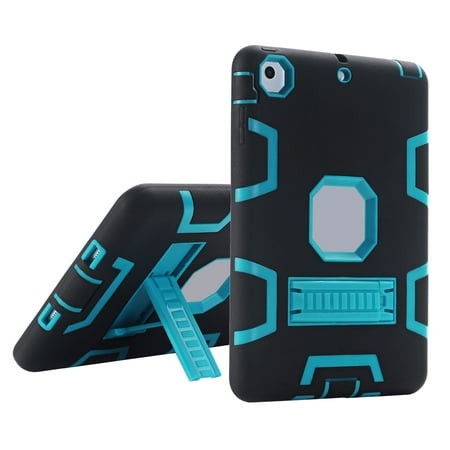 Tablet Case For Ipad Mini UTOVME Tablet Case for Apple iPad mini mini 2 mini 3 Extreme Heavy Duty Dustproof Shockproof Rubber Cover with Stand ()