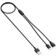 thumbnail image 5 of Carga magnética y cable USB C para collar de adiestramiento para perros Delupe/Yawpet (negro), 5 of 9