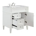 thumbnail image 6 of Elegant Decor Park Ave 32" Wood Single Bathroom Vanity in White, 6 of 11