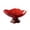 Red, variant on Pedestal Serving Bowl Clear Gray Petal Shape Fruit Bowl for Kitchen Counter Faux Wood Pedestal Plastic Candy Dish Snack Platter Vintage Bowl