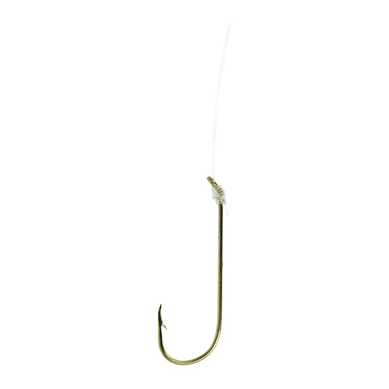 Eagle Claw 121-6 Aberdeen Snell Fish Hook, Gold, Size 6