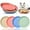 8Pcs Round Cat Plate, variant on 8-Piece Cat Food Bowl Set, 6-Inch Wide Shallow Cat Dish for Whisker Relief, Small Flat Pet Feeding Dish or Plate