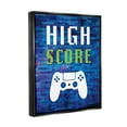 thumbnail image 4 of Stupell Industries High Score Pixel Style Gaming Controller Typography Graphic Art Metallic Gold Floating Framed Canvas Print Wall Art, Design by Victoria Barnes, 4 of 5