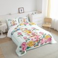 thumbnail image 3 of Manfei Flowers Teatime Party Bedding Comforter Set 2pcs for Girls Boys,Romantic Vintage Aesthetics Twin Comforter Sets Microfiber,Floral Rose Fruit Breathable Bedding Set,Luxury Bedroom Decor, 3 of 8