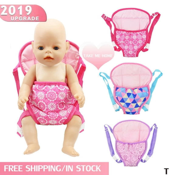 Amerteer 18 Inch Baby Doll Carrier Backpack with Straps