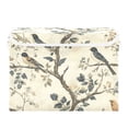 thumbnail image 7 of Yayeee Collapsible Cube Storage Bin with Lid Fabric Closet Decorative Basket with Handles, Beige Birds, 7 of 7