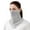Gray, variant on Xfvqtps Womens Face Mask Neck Scarf Integrated with Ear Loops Mesh Breathable Ice Silk Cool Solid Color UV Protection Sun Protective Sunshade Multipurpose Cycling Mask White