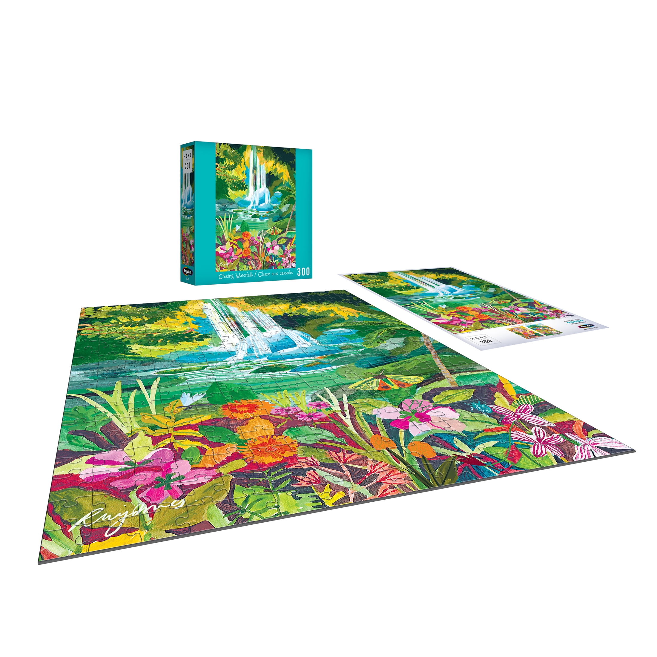 RoseArt - Modern Illustrations 300-Piece - Chasing Waterfalls- Adult Interlocking Puzzle