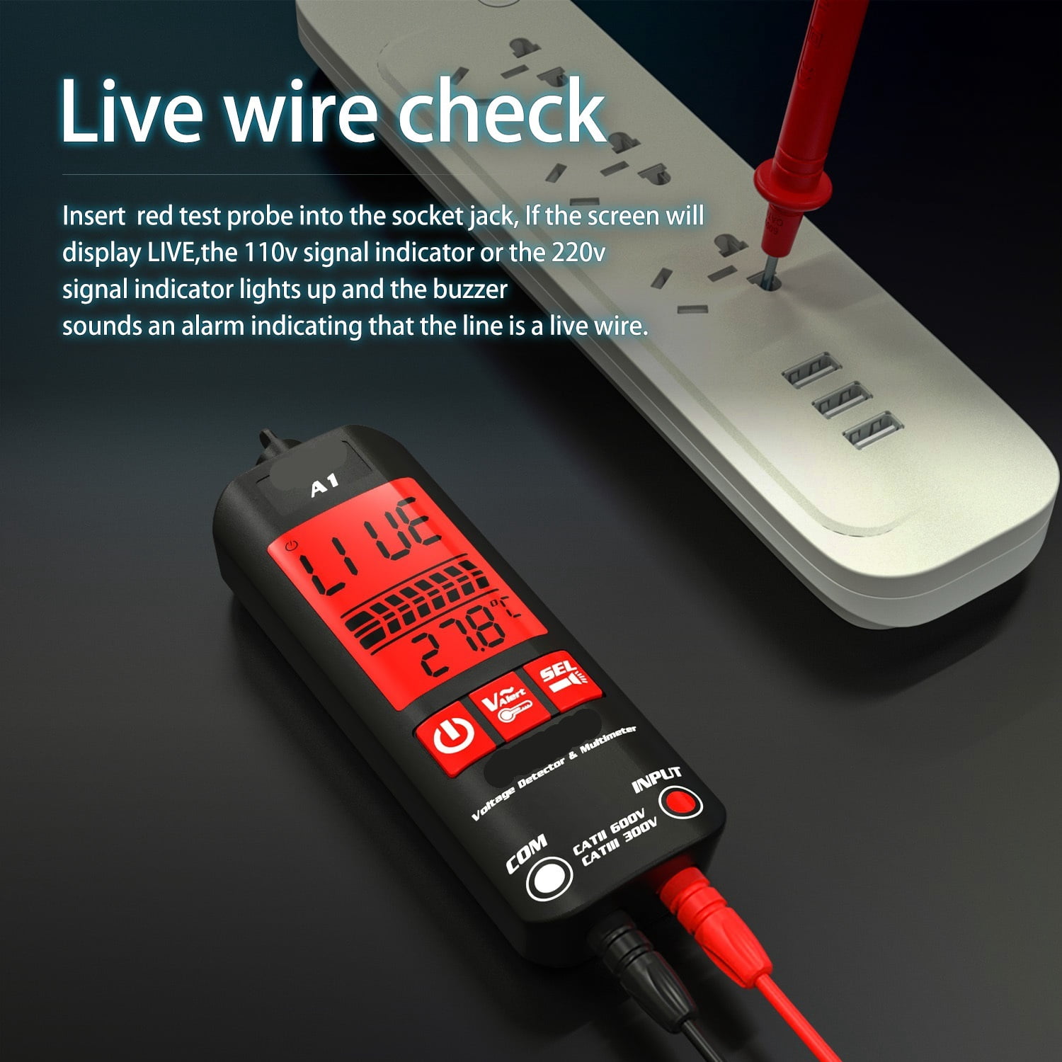 Voltage Tester Smart Digital Multimeter Non-Contact Electrician Pen Detector Voltmeter Wire Test