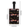 thumbnail image 4 of New Years Eve Luggage Tag Name Id Card Suitcase Labels Identifiers Pvc Baggage Tags, 4 of 6