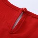 thumbnail image 5 of Gibobby Playera de Manga Corta con Cuello Redondo Tops Mujer Casual Manga corta Camiseta redonda Color sólido Cuello Blusa mujer(Rojo,G), 5 of 5