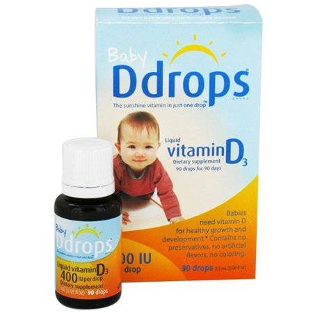 Ddrops Liquid Vitamin D3 400 Iu Drops For Infants - 0.08 Oz  90 Drops
