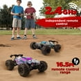 thumbnail image 3 of Tcovle High Speed RC Car, 1:16 Scale 25+MPH Remote Control Monster Truck, 4WD Electric Vehicle Hobby Toy for Kids Adults, 3 of 8