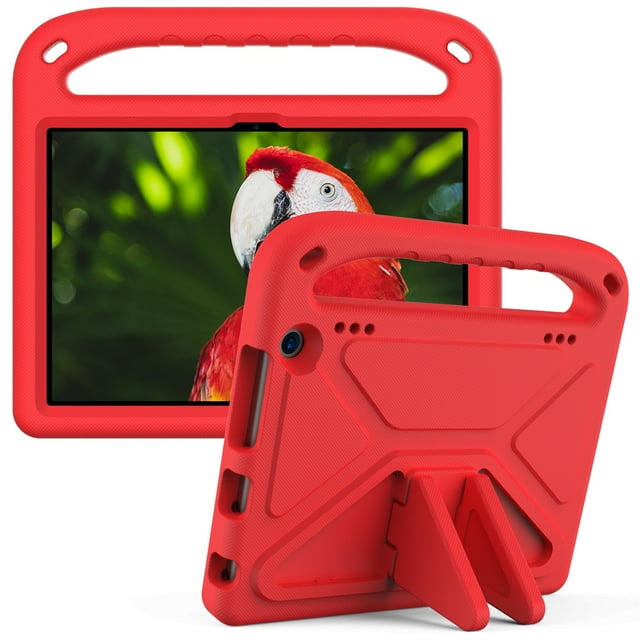 Shockproof EVA Hand-held Stand Cover Case For Amazon Kindle Fire HD 8 2022 HD8 Plus 2020 8.0 Inch Fire 7 2022 Case Kids Tablet red HD8 2020