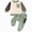 H135-Green, variant on TOWED22 Toddler Baby Boy Fall Winter Outfit Kids Cotton Printed Clothes Casual Long Sleeve Sweatshirt Tops Pants Set 2pcs Outfits Clothing(Light Green,6-12 M)