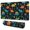 Dark Dinosaur Cactus, variant on Long Mouse Pads for Desk,Dark Green Leafy Dinosaurs Pattern Desk Mats on Top Of Desks, Desk Mouse Pad Extra Large with 3mm Non-Slip Base and Stitched Edge for Gaming,Office,Work,Home 31.5"x11.8"