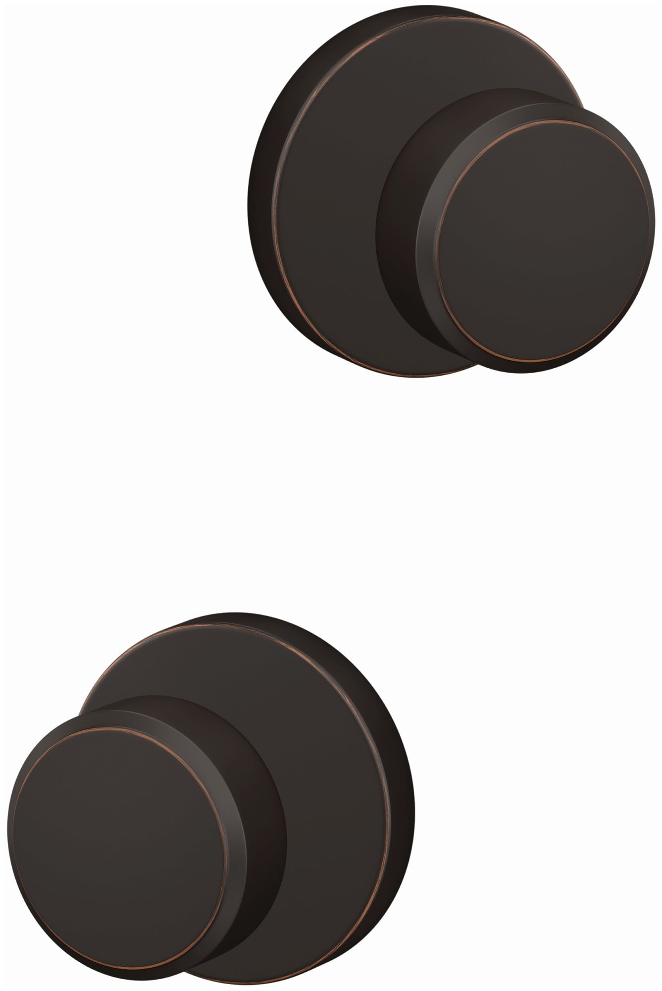 Schlage FC21SWA622HOW Custom Swanson Passage Or Privacy Door Knob Set - Black