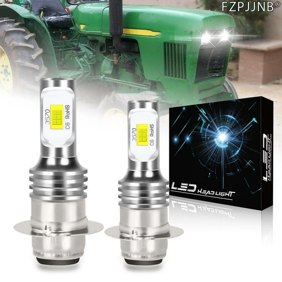 FZPJJNB For Deere 850 950 1050 1250 1450 1650 CH11439 Tractor,SUPER BRIGHT LED Light Bulbs,6000k White,Pack of 2