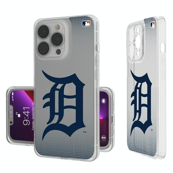 Detroit Tigers Linen Logo iPhone Clear Case
