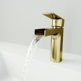 thumbnail image 6 of VIGO Ileana Single Handle Single-Hole Bathroom Faucet in Matte Brushed Gold, 6 of 11