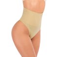thumbnail image 5 of SHCKE Women's Tummy Control Thong Shapewear High Waist butt Lifting Panties Seamless Thong Shapewear Underwear Apricot, 5 of 6