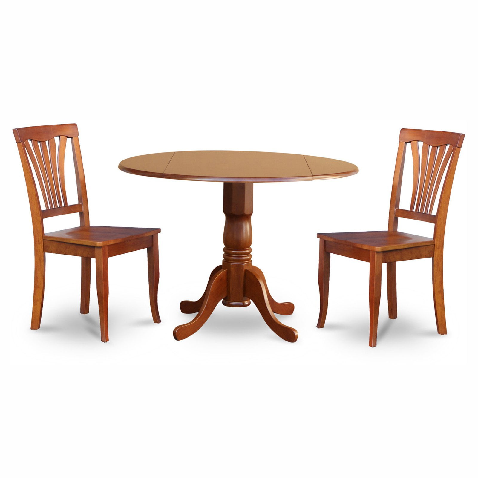 DLNO3-OAK-C 3 Piece kitchen nook dining set-small table and 2 dinette chairs