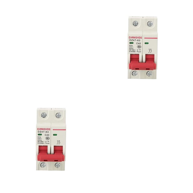 Wosthever Interruptor de circuito de aire para oficina en casa de 230V, reemplazo de interruptor de Control principal de energía para cocina y 16A 2piezas