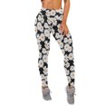thumbnail image 3 of QAFOPEH Women Daisy Print High Waist Butt Lift Yoga Stretchy Legging, 3 of 5