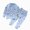 G857-Blue, variant on HFHAPW Toddler Girl Boys Pajamas Cute Graphics Pjs Sets Long Sleeve Print Jammies Fall Winter Sleepwear