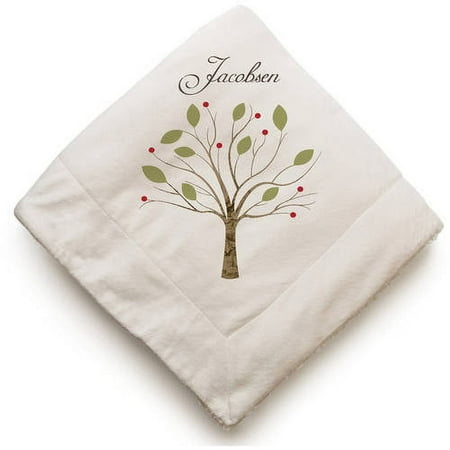 Family Tree Personalized Sherpa Blanket, 2 Styles to Choose From
