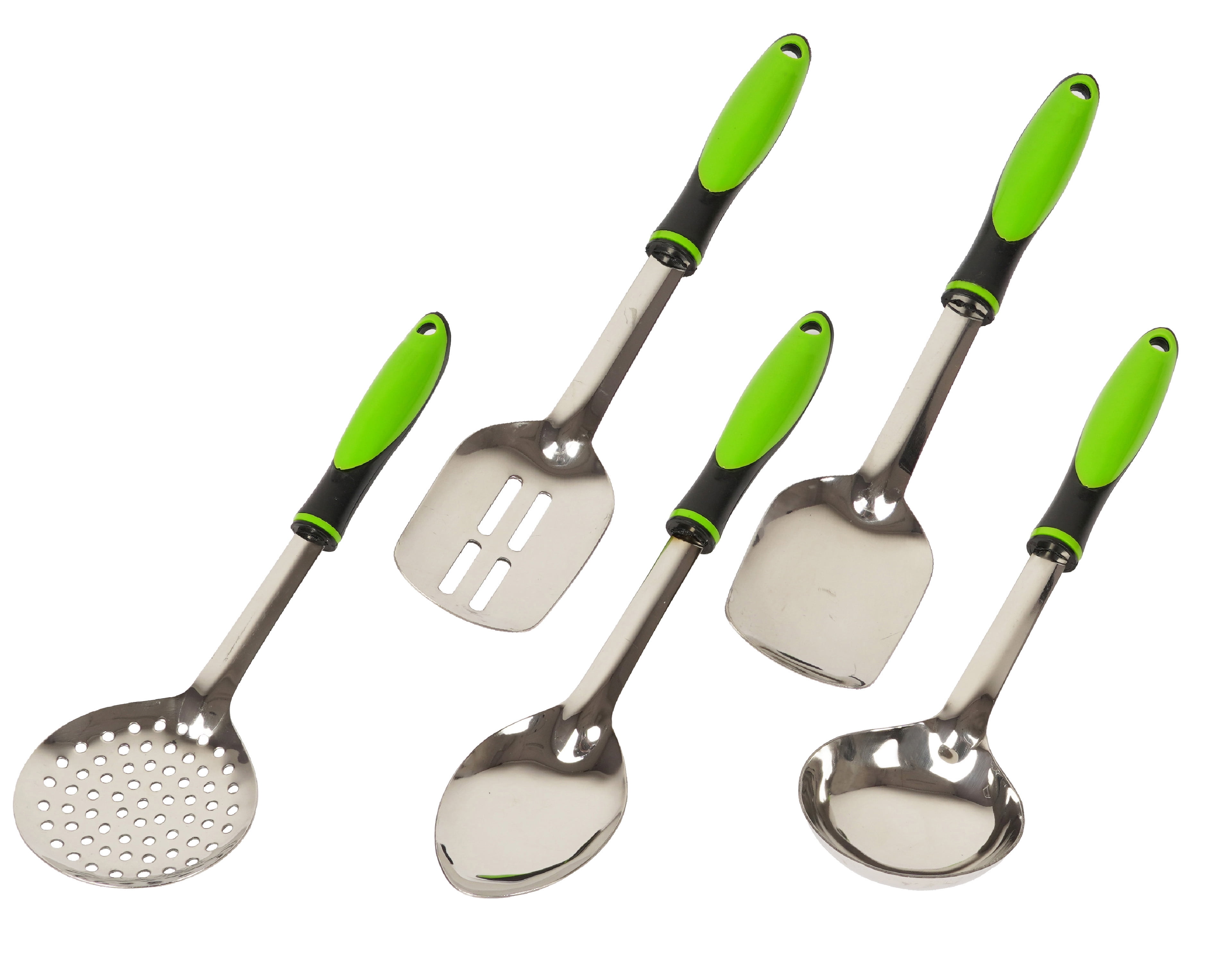 5PCS Stainless Steel Kitchen Utensil Set Cooking Serving Tool Spoon Spatula 