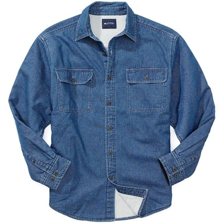 lined jean shirt