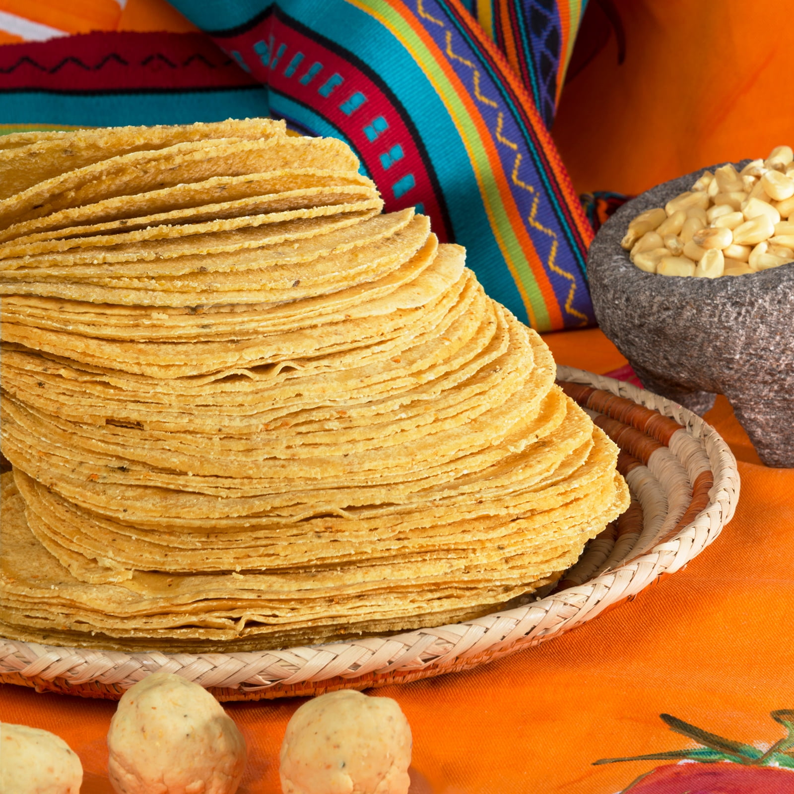 Bueno Foods Stone Ground Corn Tortilla 8 oz, 12 Count